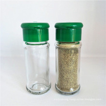 75ml Round Shape Glass Spice Jars, Plastic Cap